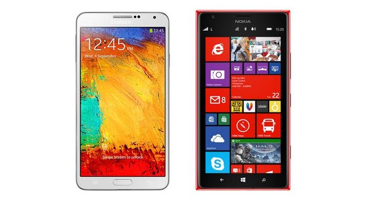 Lumia 1520 и Galaxy Note 3