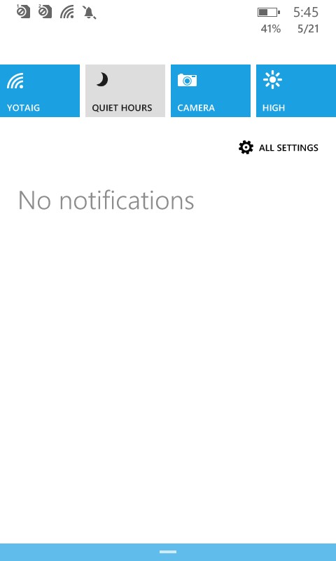 «Не беспокоить» в Windows Phone