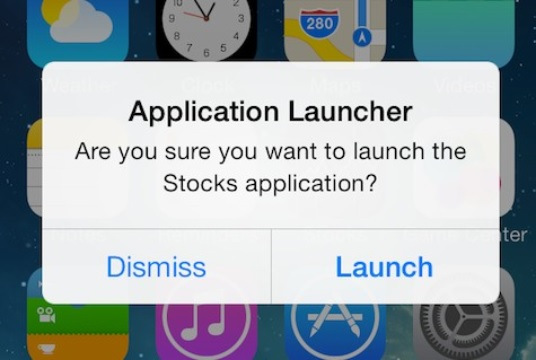 Confirm Launch iOS 7