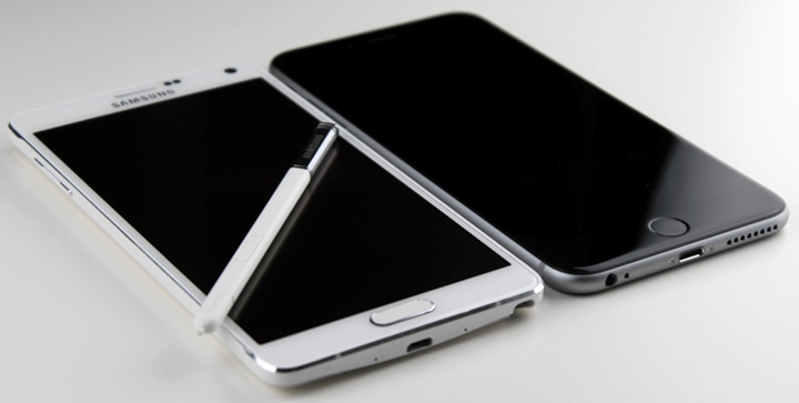 iPhone 6 Plus и Galaxy Note 4