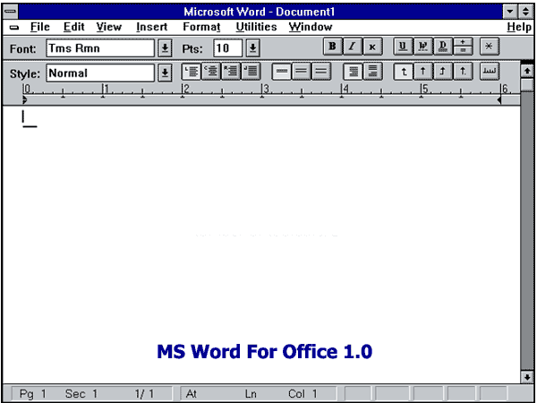 Word 1.0 for Office