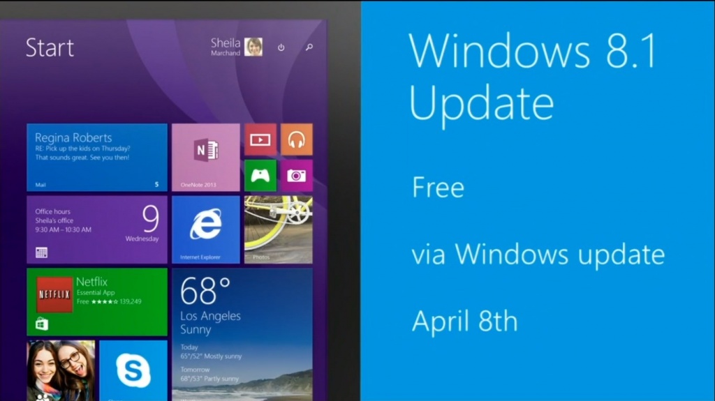 Презентация обновления Windows 8.1