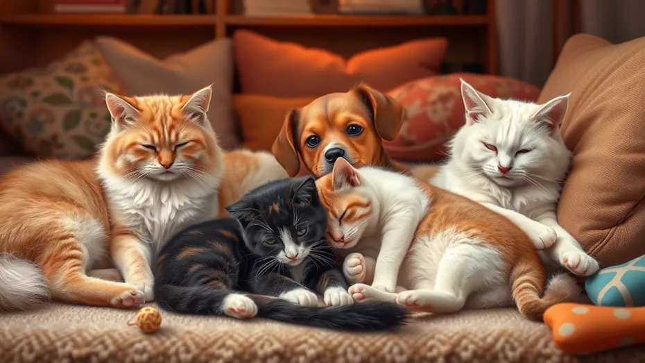 Кошки и собаки