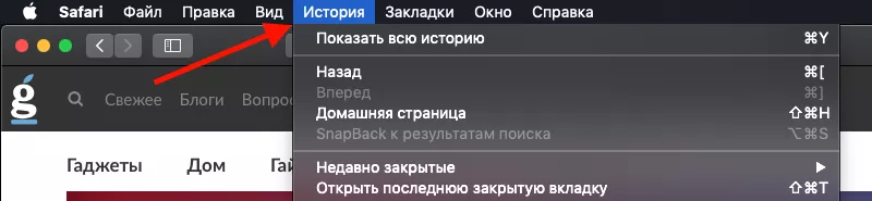 Как открыть закрытые вкладки в Safari на Mac Как открыть закрытые вкладки в Safari на Mac