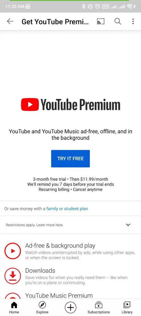 YouTube Premium YouTube Premium
