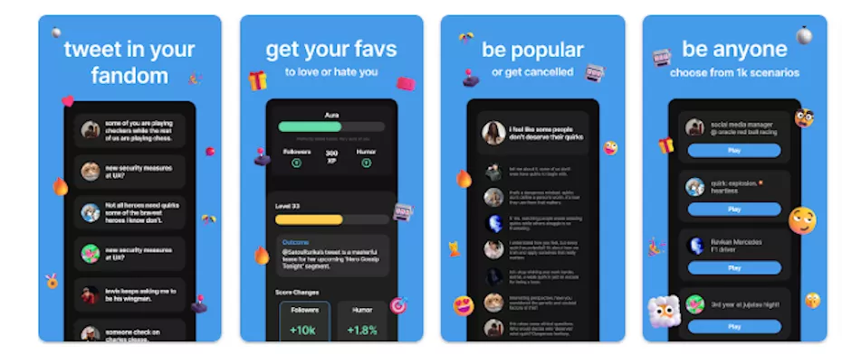 status — sims but social media