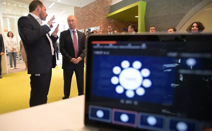 Путин в офисе Яндекса