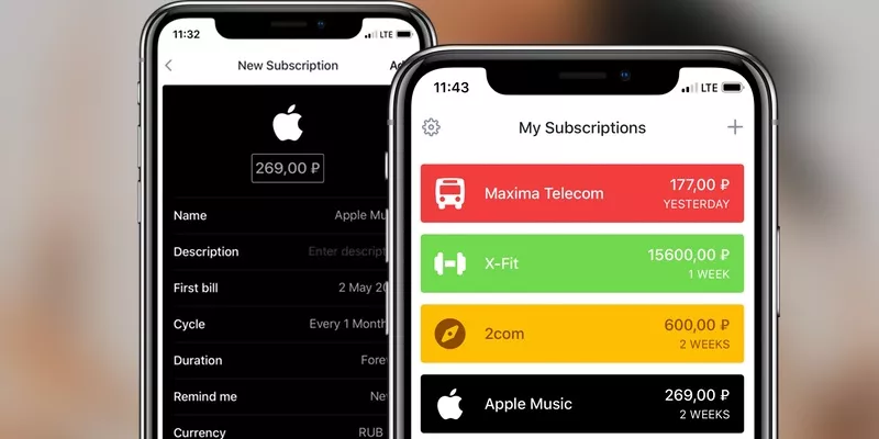 Как следить за всеми подписками и ежемесячными расходами в одном приложении Как следить за всеми подписками и ежемесячными расходами в одном приложении