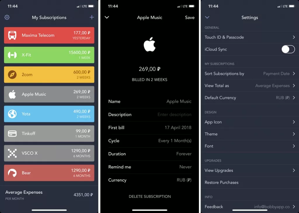Как следить за всеми подписками и ежемесячными расходами в одном приложении Как следить за всеми подписками и ежемесячными расходами в одном приложении