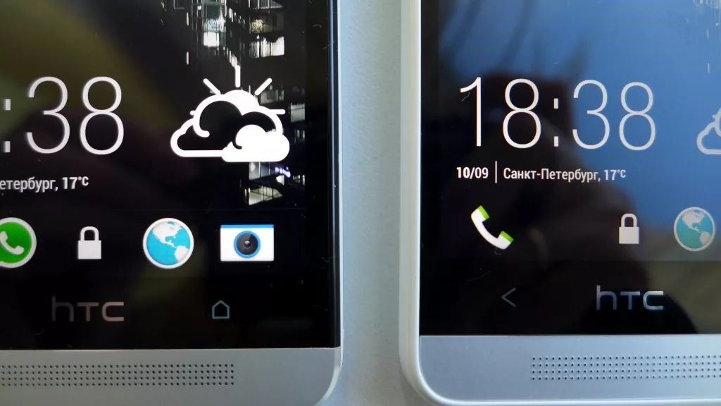 Сравнение экранов HTC One mini и HTC One