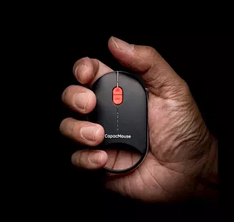 Представлена мышь-брелок с необычным колесиком и высокой автономностью