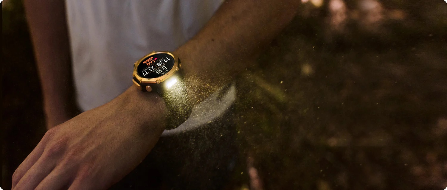 Смесь Garmin и G-Shock Представлены смарт-часы Amazfit T-Rex 3 Pro с титановым корпусом и фонариком