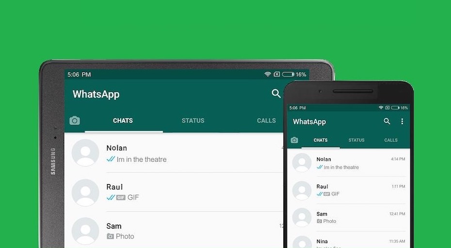 WhatsApp выходит на планшеты