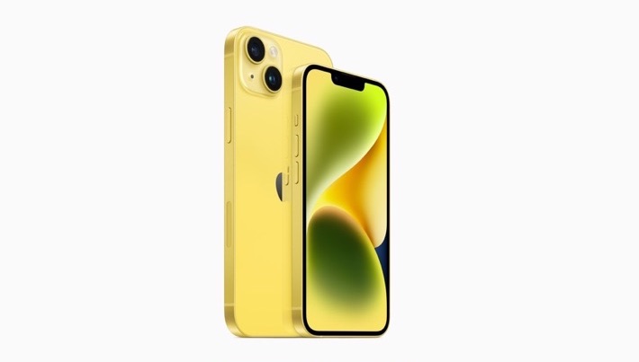 Представлены iPhone 14 и ‌iPhone 14‌ Plus в жёлтом цвете