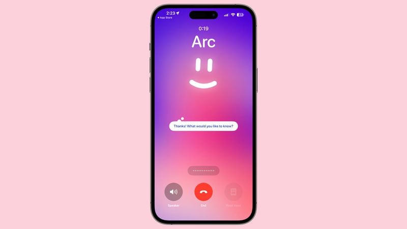 В браузере Arc для iPhone появился звонок ИИ-другу