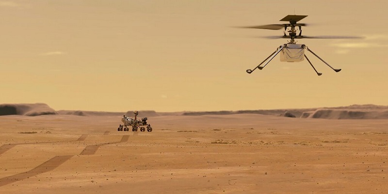 Новости космоса: на Марсе добыли кислород и полетали на вертолете
