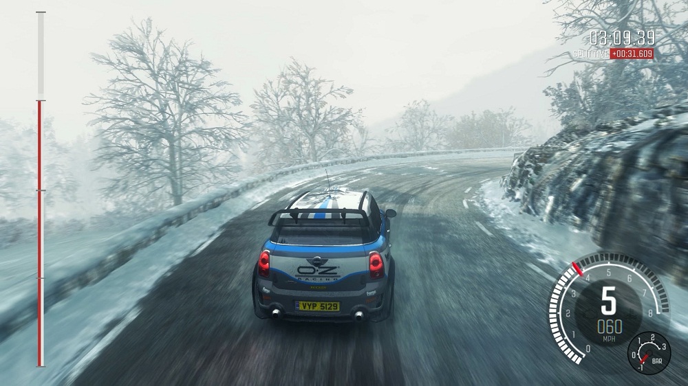 В DiRT Rally есть и зимние пейзажи