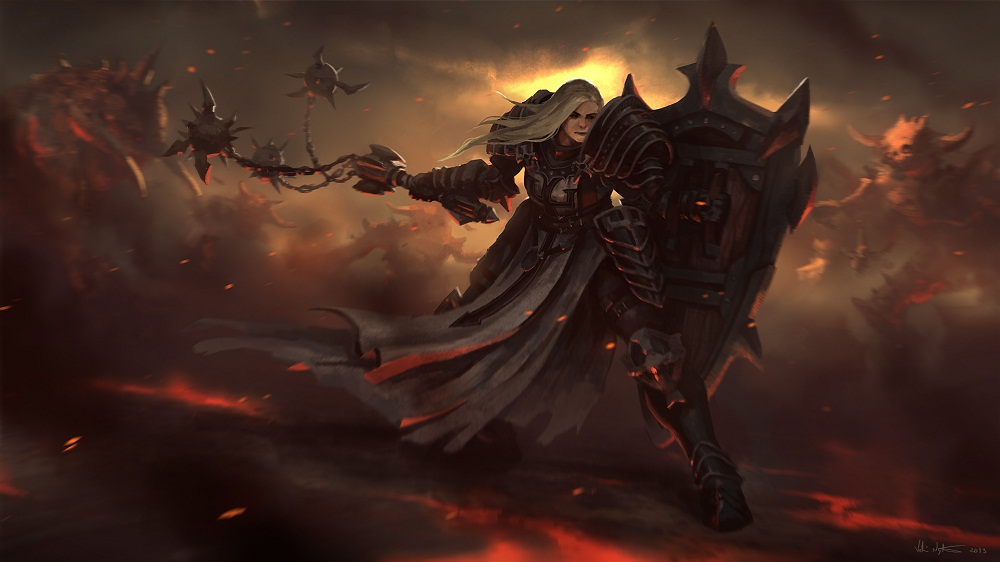 Арт крестоносца из Diablo III