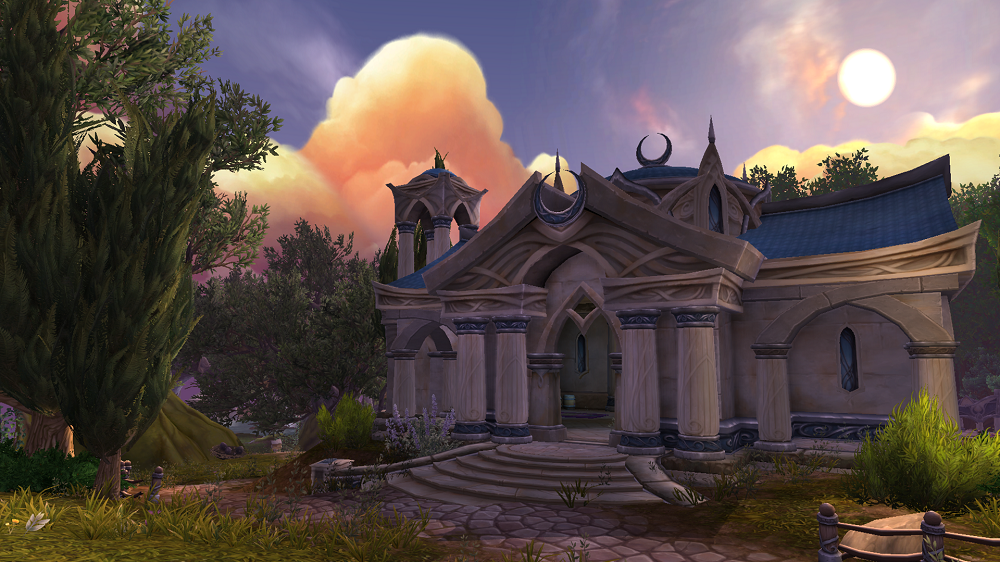 Храм Элуны — великой лунной богини, почитаемой ночными эльфами