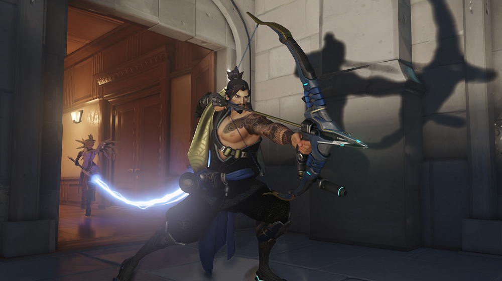 Ангела поддерживает Хандзо в атаке