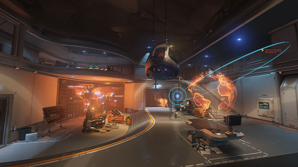 Командный пункт выглядит грозно и строго