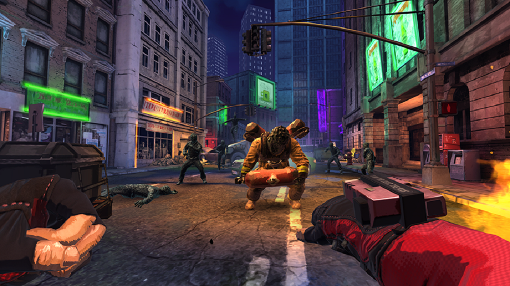 Дэдшот совершает прицельный выстрел из ручной пушки