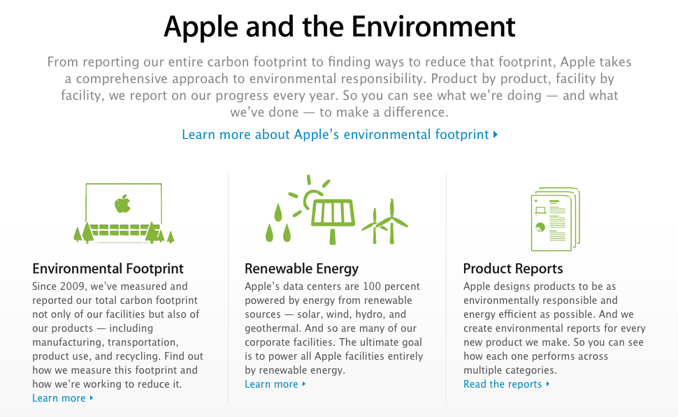 Apple и экология