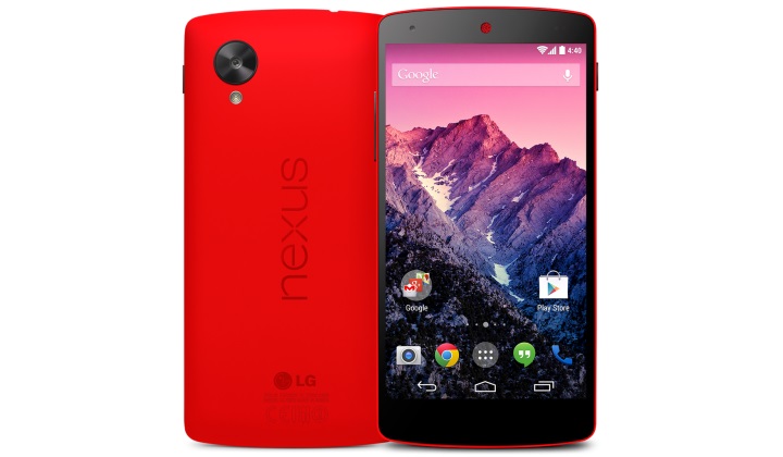 Google Nexus 5 в красном цвете