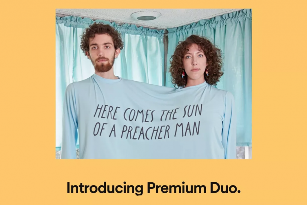 Spotify тестирует подписку Premium Duo со скидкой на двоих
