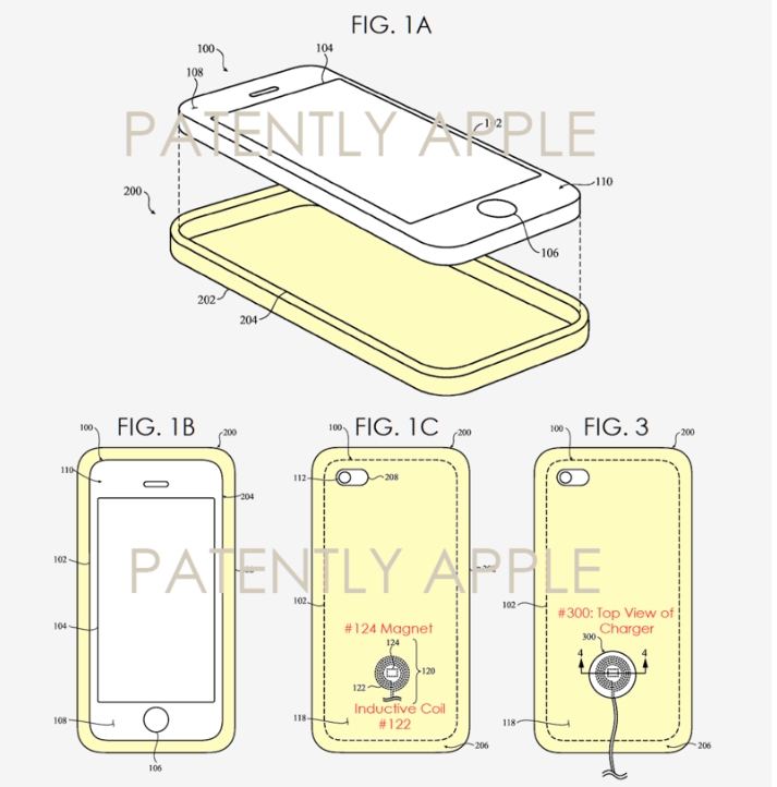 Apple запатентовала чехол для индуктивной зарядки iPhone