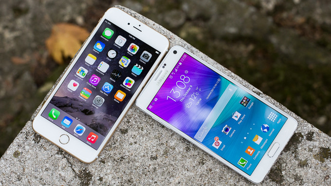 Samsung Galaxy Note 4 и Apple iPhone 6 Plus