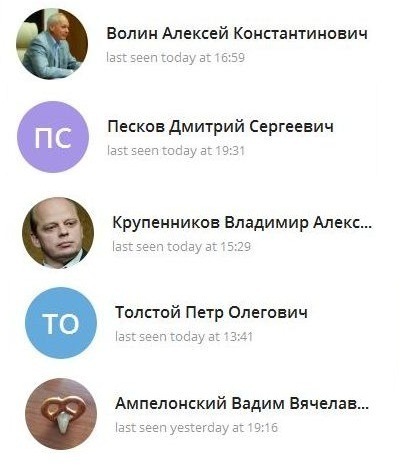 Чиновники в Telegram