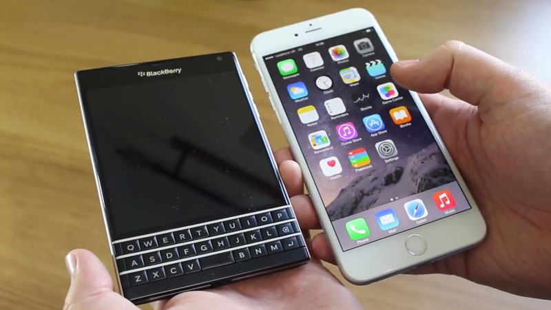 iPhone 6 vs BlackBerry Passport