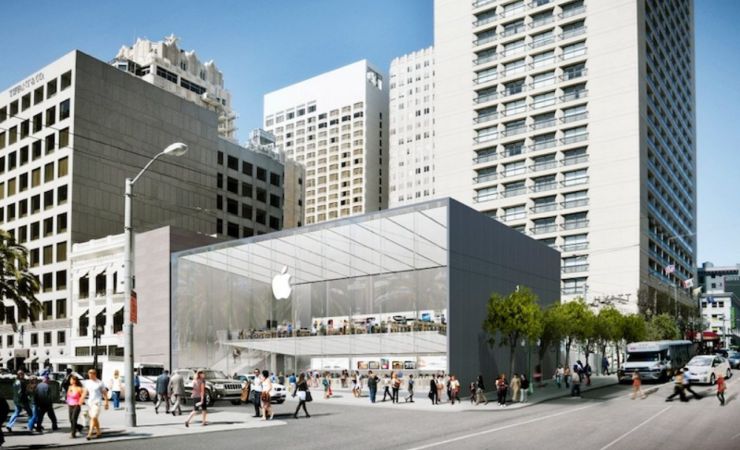 Apple потратила $1 млн на стеклянную лестницу нового Apple Store