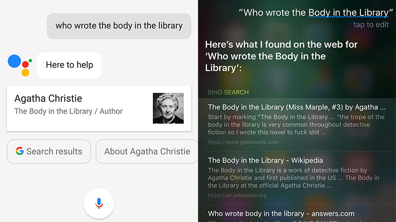 Google Assistant vs Siri