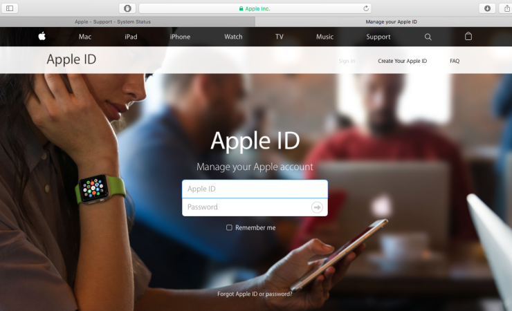 Пользователи столкнулись с некорректной работой сайтов Apple ID