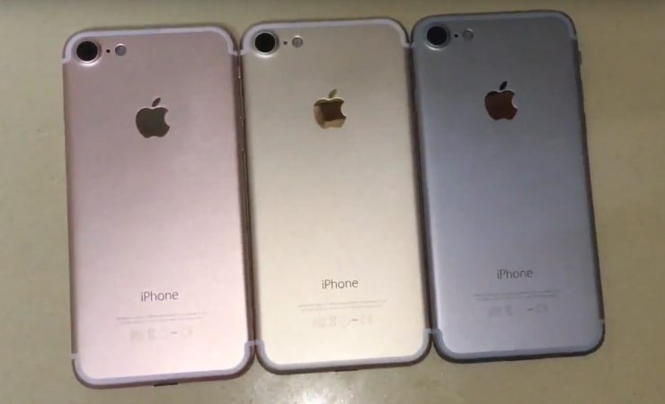 На видео показали iPhone 7 в трех разных цветах