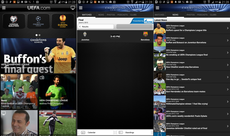 UEFA.com mobile