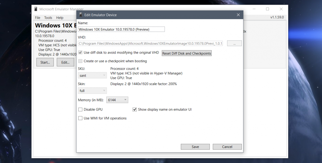 Шаг 1: Загрузите и установите эмулятор Windows 10X