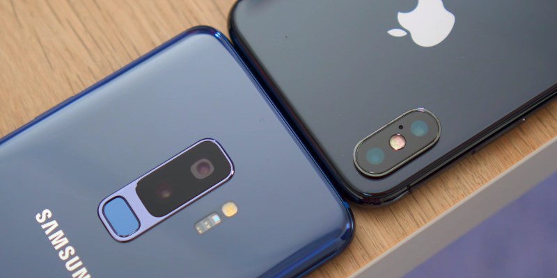 Galaxy S9+ и iPhone X