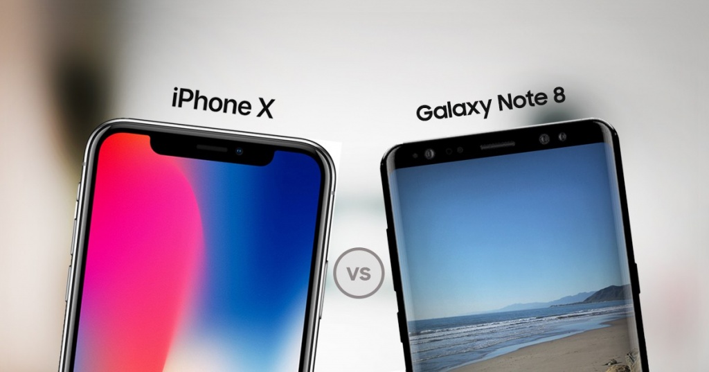 iphone x vs Note