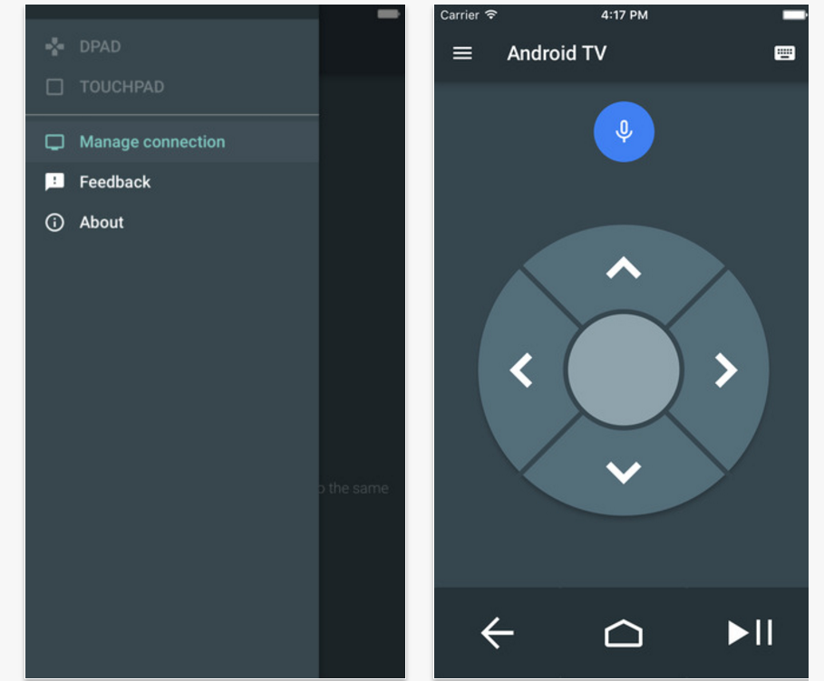Android TV можно управлять с помощью iPhone