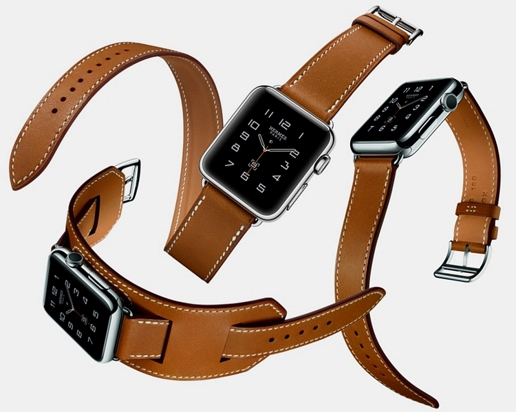 Ремешки Hermès продаются отдельно от Apple Watch