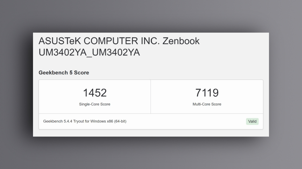 Asus Zenbook 14 OLED (UM3402)