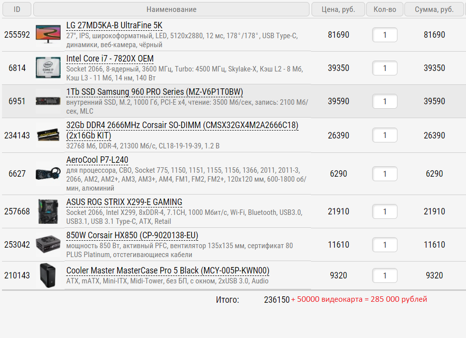 Сколько стоит компьютер с производительностью iMac Pro