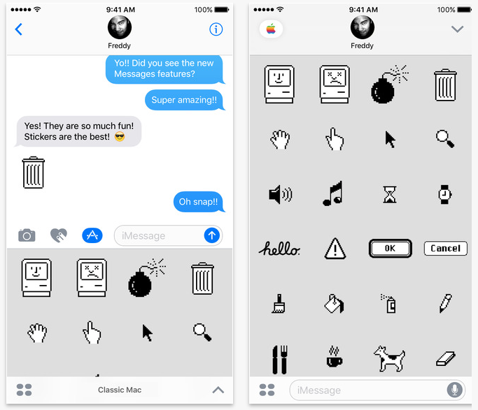 Apple выпустила 4 набора стикеров для iMessage в iOS 10