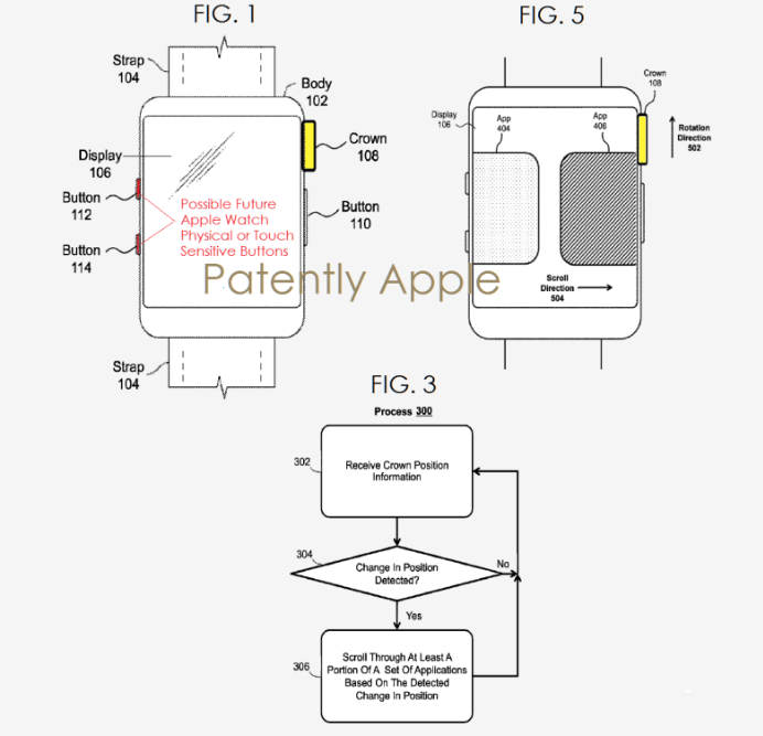 Новые патенты описывают камеру и дополнительные кнопки в Apple Watch