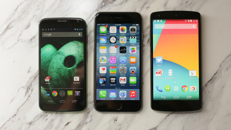 iPhone, Moto и Nexus
