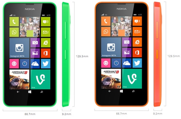 Lumia 630, Lumia 635