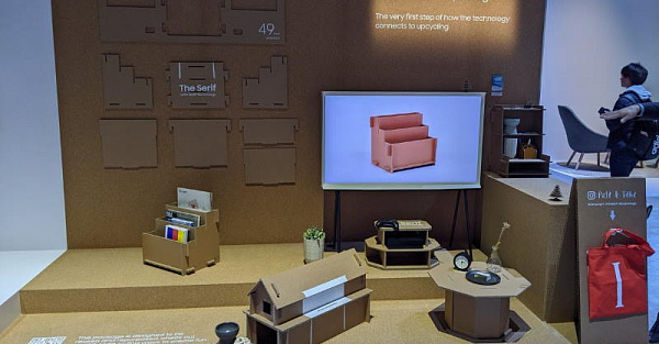 Samsung предложила собирать мебель из упаковки от телевизоров